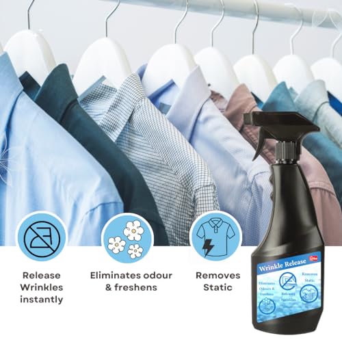 Urba Wrinkle Release Spray| Odour Eliminator| Fabric Refresher and Ironing Aid| Wrinkle Release Clothing Spray - 500ml - Image 5