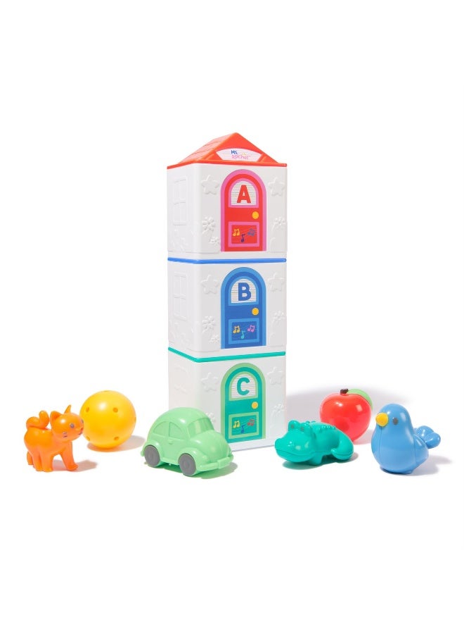 Ms. Rachel Learning Stacking Houses Playset (9 Piece) - Image 2