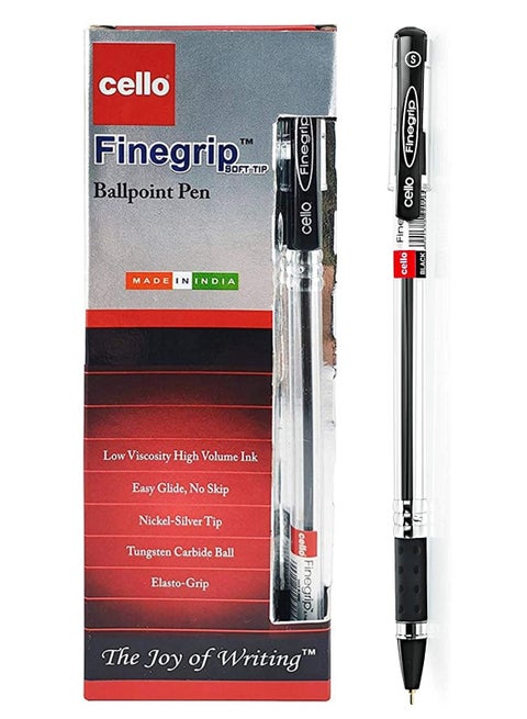 12-Piece Finegrip Ballpoint Pen Black Ink