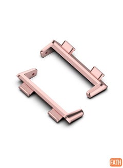 Replacement Band For OPPO Watch 2 42mm 1 Pair Metal Watch Band Connector(Rose Pink)