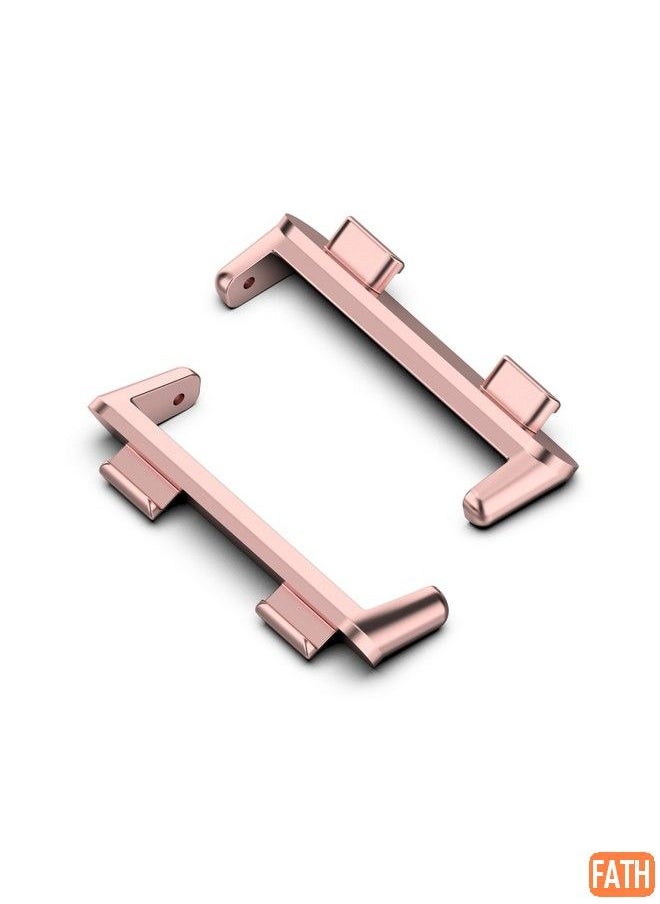 FATH - Replacement Band For OPPO Watch 2 42mm 1 Pair Metal Watch Band Connector(Rose Pink) - Image 1