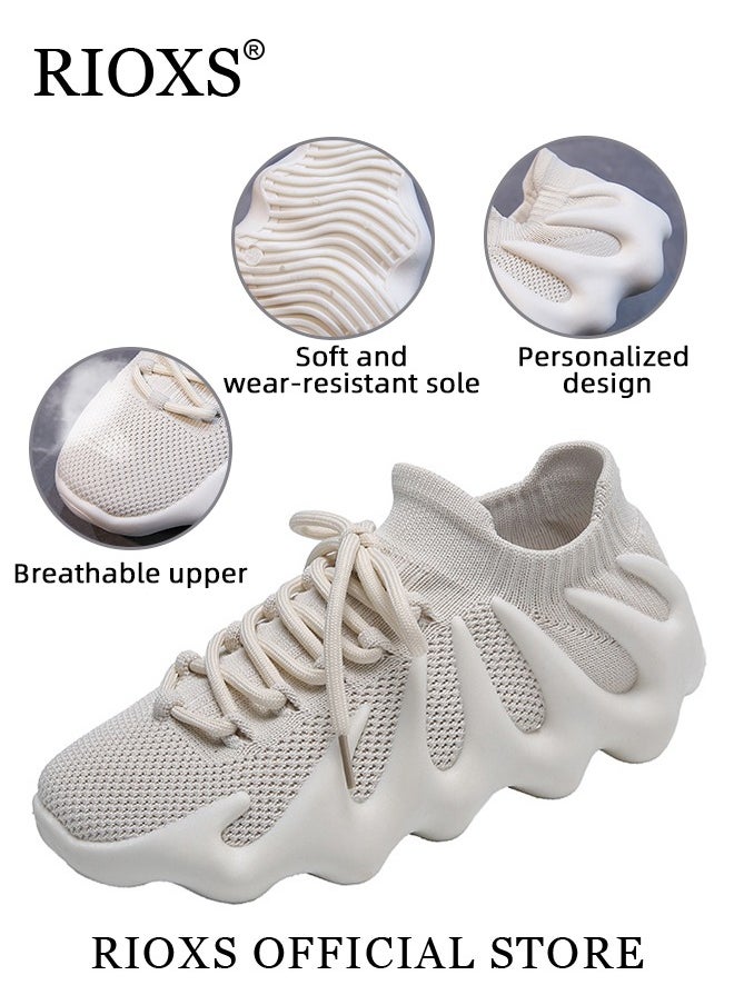 Men's Fashion Running Shoes, Casual Walking Sneakers, Lightweight Comfortable Shoes with Breathable Mesh Upper, Suitable for Running, Jogging, Hiking and Walking, Easy to Wear for All Day Long