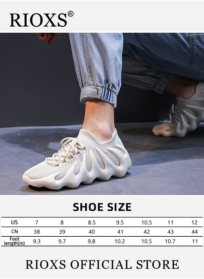 Men's Fashion Running Shoes, Casual Walking Sneakers, Lightweight Comfortable Shoes with Breathable Mesh Upper, Suitable for Running, Jogging, Hiking and Walking, Easy to Wear for All Day Long