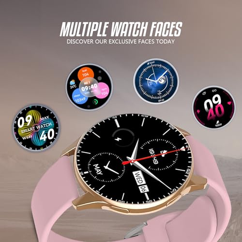 PunnkFunnk Newly Launched Active 2 Max Bluetooth Calling Smartwatch 1.3" Amoled Display 360 * 360 High Resolution 4.2 BT with, 100+ Sports Mode with IP68, Sp02 Tracking, AI Voice Assistant(Peach) - Image 4