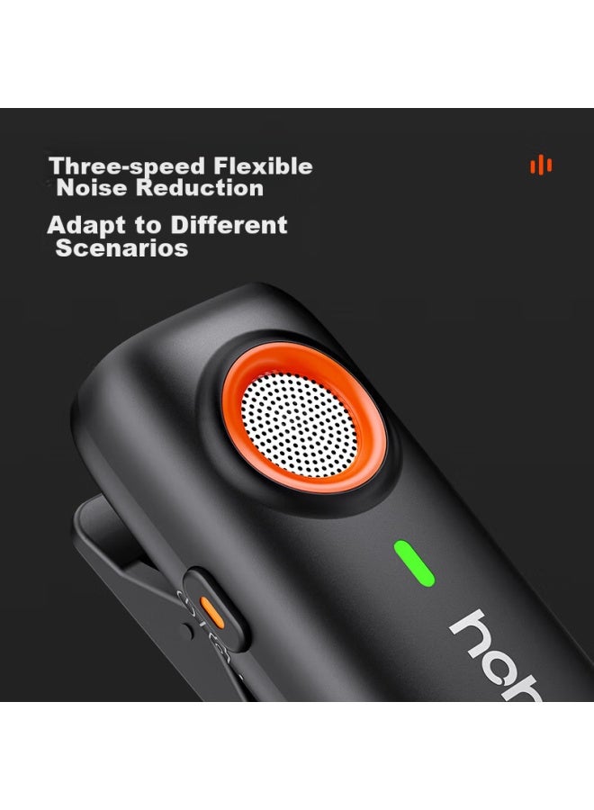 Hohem Mic-01 Wireless Microphone Clip-on, Dual-channel Audio Pickup, Lectern, Mobile Phone Device, Anchor, Short Video Recording, Android Iphone 16 Camera, Ear Monitor, Type-c - Image 3
