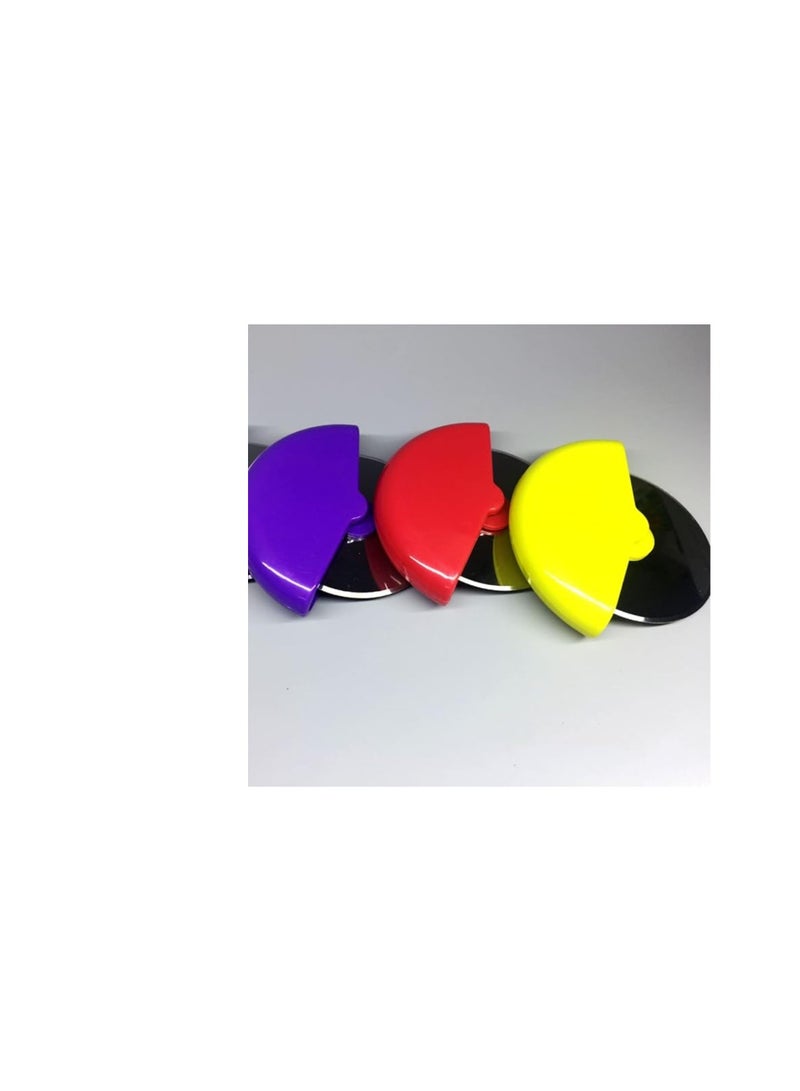 SEJOY Wheel Shape Pizza Knife with Protective Cover, Pizza Knife with Comfortable Rubber Grip, Durable Pizza Cutter, Easy Clean Pizza Knife, Hand Wash or Dishwasher Safe, Red - Image 4