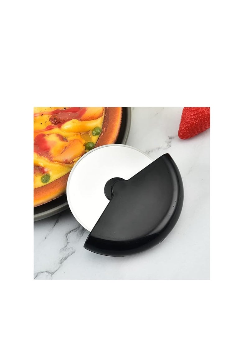 SEJOY Wheel Shape Pizza Knife with Protective Cover, Pizza Knife with Comfortable Rubber Grip, Durable Pizza Cutter, Easy Clean Pizza Knife, Hand Wash or Dishwasher Safe, Red - Image 5