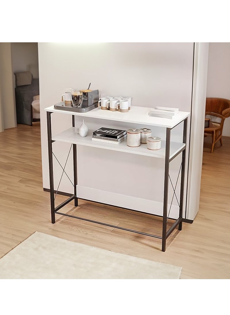 AGD Coffee corner table, console entrance table, to arrange and organize your needs - white / black - Image 4