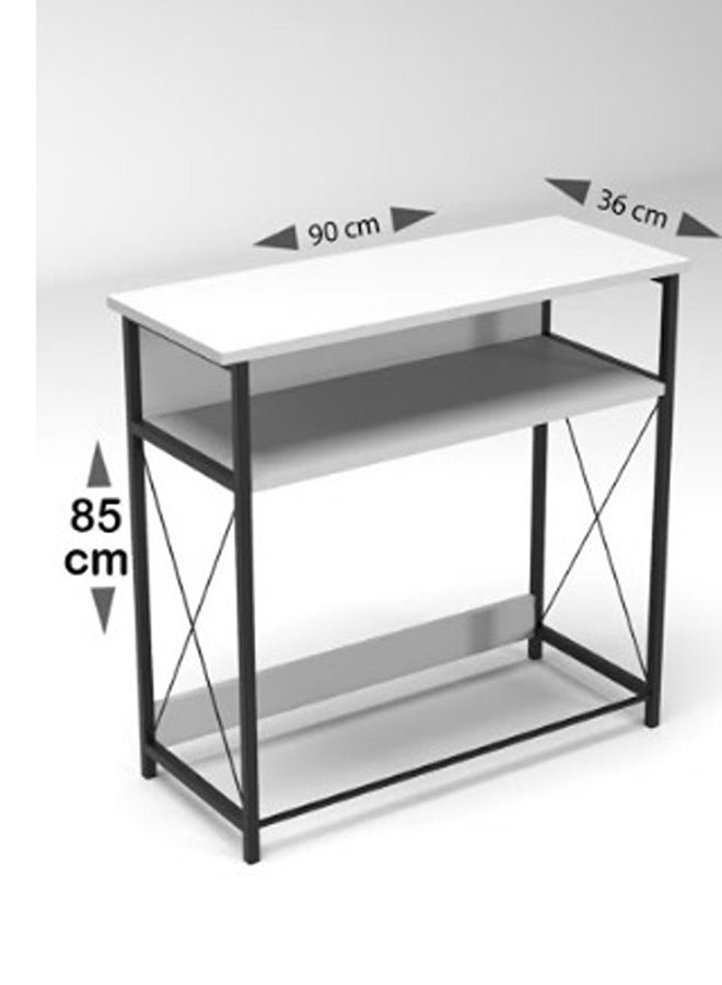 AGD Coffee corner table, console entrance table, to arrange and organize your needs - white / black - Image 3