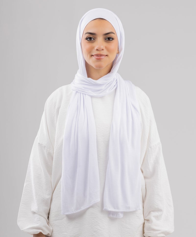 طرحة أنيقة من الجيل ليكرا الأبيض