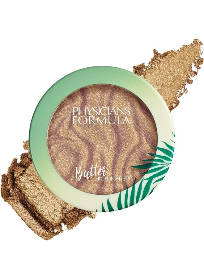 Physicians Formula Murumuru Butter Highlighter Makeup Face Powder Make Up, Champagne, Dermatologist Approved, - Image 1