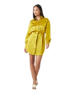 FOREVER 21 Satin Shirt Mini Dress  - Image 1