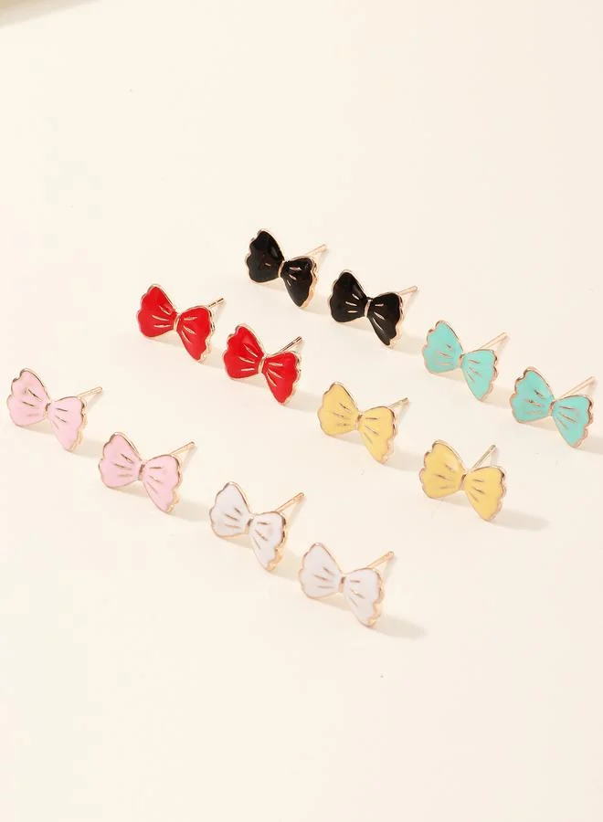 Take Two  Girls Set of 6 - Bow Stud Earrings for Women | Best Price UAE
