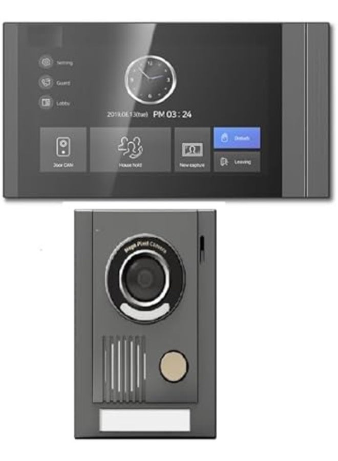 kocomm KCV-T701SM + KC-MC30 7'', Full touch color LCD Monitor video phone with door camera