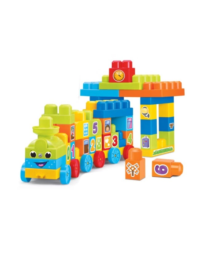 Bloks First Builders ABC Learning Train with Big Building Blocks, Building Toys for Toddlers. - Image 1