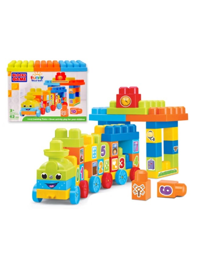 Bloks First Builders ABC Learning Train with Big Building Blocks, Building Toys for Toddlers. - Image 2