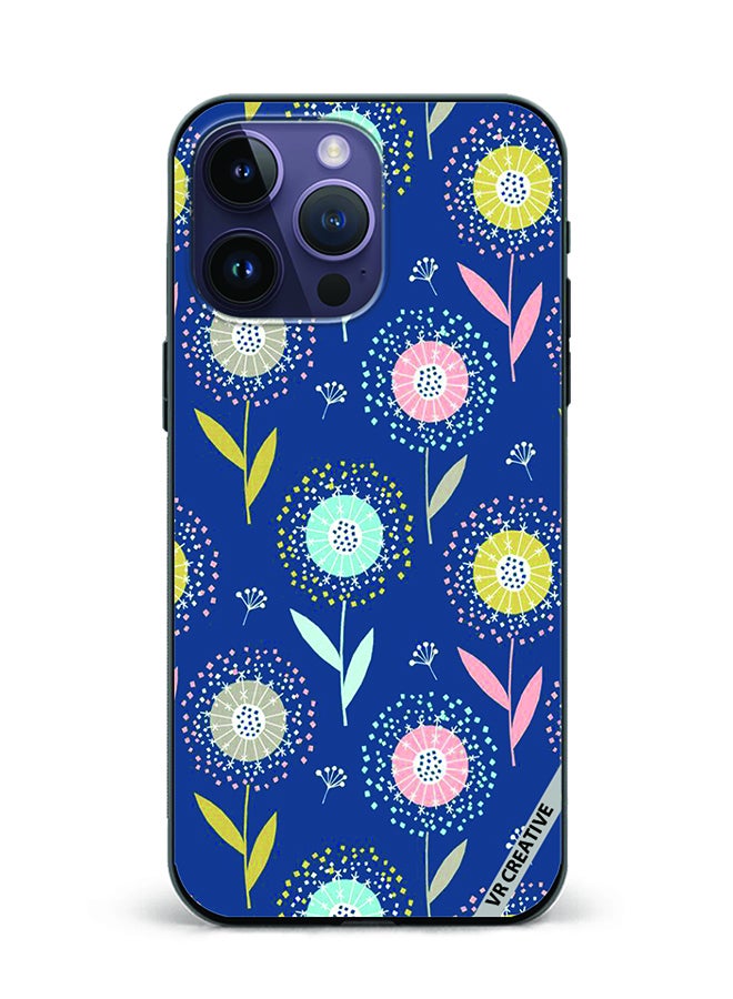 VR CREATIVE Protective Case Cover For Apple iPhone 15 Pro Max Flower Design Multicolour - Image 1