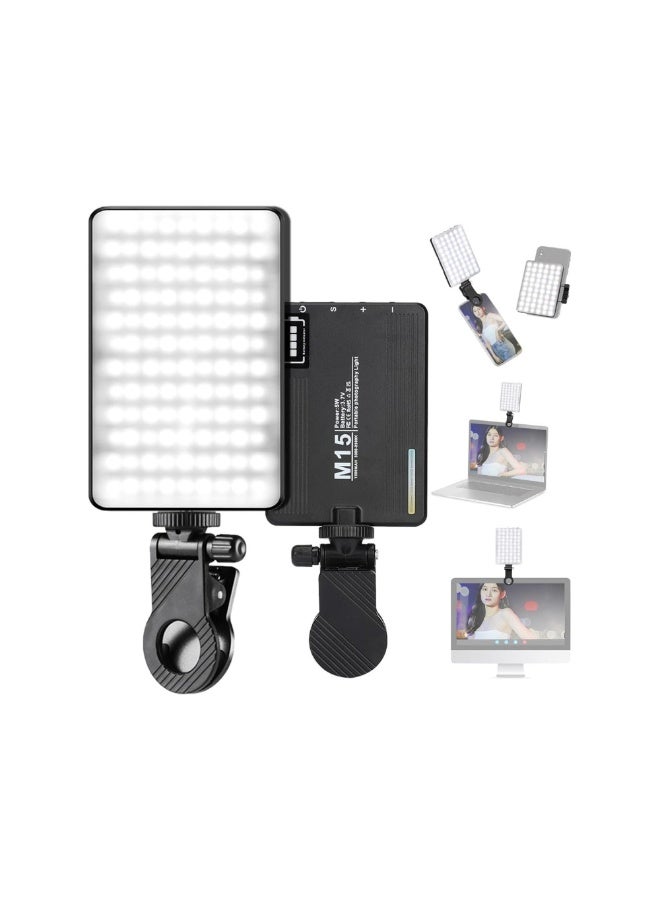 Dreamzon Adjustable 3-Color LED Camera Light with Phone Clip – Portable Photography u0026 Video Light, 2200K–6500K Brightness, 1500mAh Rechargeable, CRI 95+ Professional Lighting - Image 3