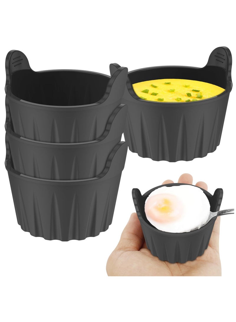 4pcs Silicone Muffin Cups, Non-Stick Silicone Baking Cups Cupcake Molds Reusable Muffin Liners - Image 5