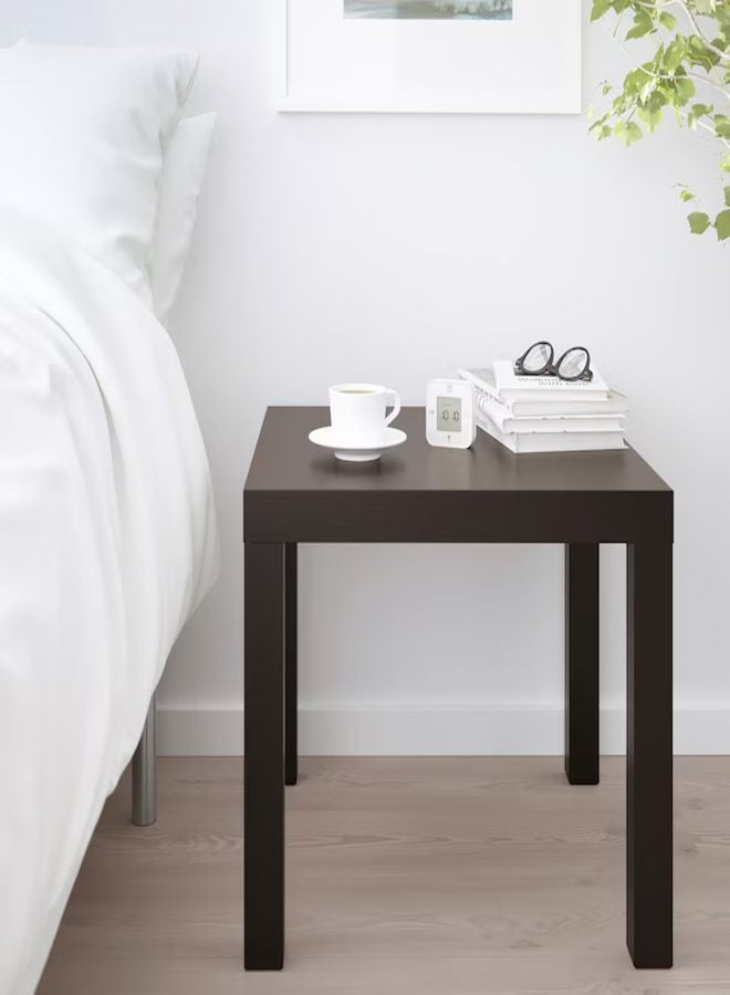 Generic Lack Side Table - Small Table - Coffee Table Particleboard & Fiberboard Black-Brown 55x45x55 cm  - Image 3