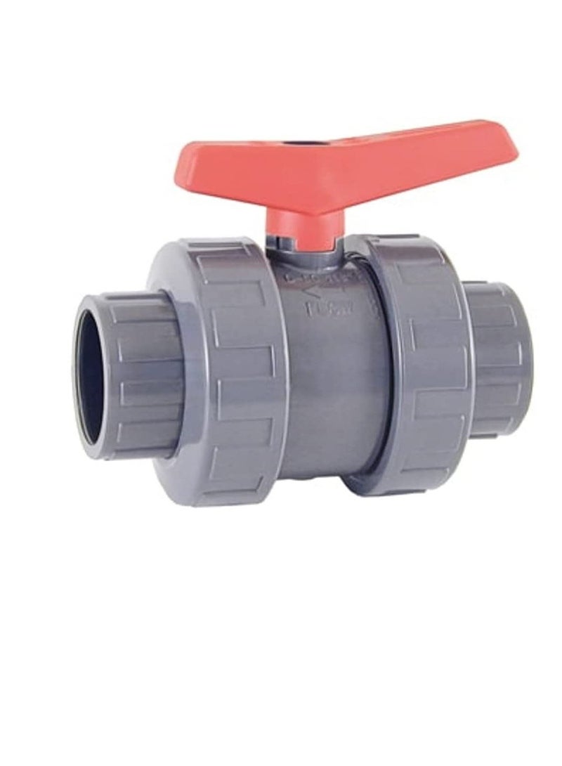 Cepex PVC Heavy Duty Water Supply Pipe Fittings for Swimming Pool, Agriculture, Irrigation & Commercial Plumbing Use (50 MM, Union Ball Valve (Anti Block))  - Image 3
