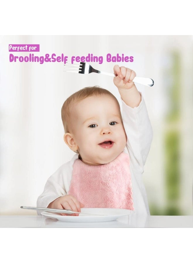 Orighty Baby Washcloths 24-Pack(7''x9''), Microfibre Coral Fleece Baby Towels, Super Soft and Absorbent Wash Cloths for Newborns, Infants and Toddlers, Gentle on Delicate Skin for Face Hands and Body - Image 4