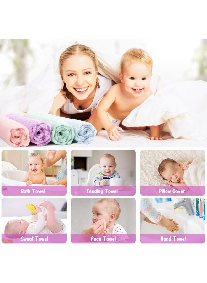 Orighty Baby Washcloths 24-Pack(7''x9''), Microfibre Coral Fleece Baby Towels, Super Soft and Absorbent Wash Cloths for Newborns, Infants and Toddlers, Gentle on Delicate Skin for Face Hands and Body - Image 3
