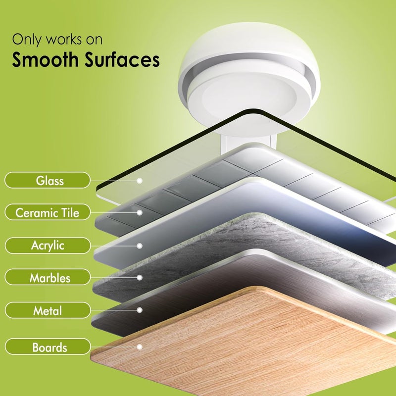 Elegear Mini Suction Cup Hooks, 4 Pack Waterproof Reusable Vacuum Shower Hanger for Loofah, Bathroom & Kitchen - Image 5