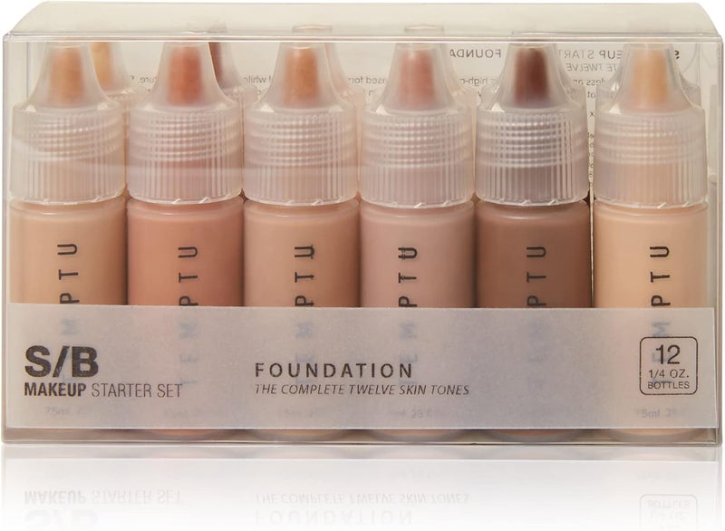TEMPTU S/B Silicone-Based Airbrush Foundation 12-Piece Set - Professional Long-Wear Liquid Makeup for All Skin Types - Image 2