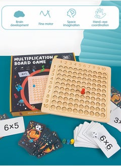 GROIC Wooden Children's Multiplication Board, Children's Learning Educational Toys, Montessori Toys, Children's Learning Competitive Games, Early Education Learning Toys, Mathematics Learning Toys  - Image 2