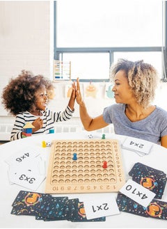 GROIC Wooden Children's Multiplication Board, Children's Learning Educational Toys, Montessori Toys, Children's Learning Competitive Games, Early Education Learning Toys, Mathematics Learning Toys  - Image 4