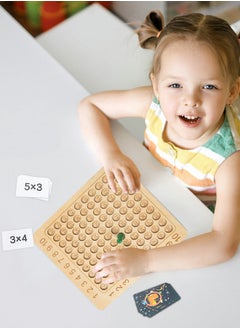 GROIC Wooden Children's Multiplication Board, Children's Learning Educational Toys, Montessori Toys, Children's Learning Competitive Games, Early Education Learning Toys, Mathematics Learning Toys  - Image 5