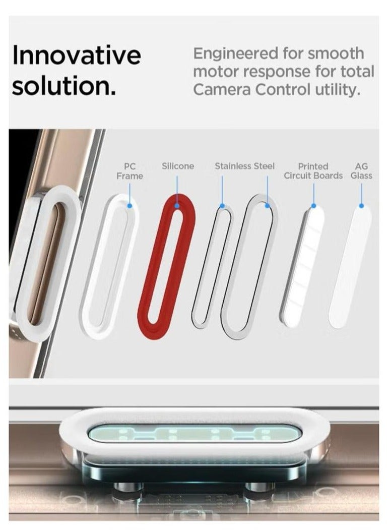 Spigen Ultra Hybrid T MagFit for iPhone 16 PRO Case Cover [Camera Control Button Cover] with MagSafe (2024) - White - Image 3