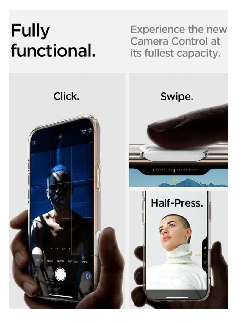 Spigen Ultra Hybrid T MagFit for iPhone 16 PRO Case Cover [Camera Control Button Cover] with MagSafe (2024) - White - Image 4