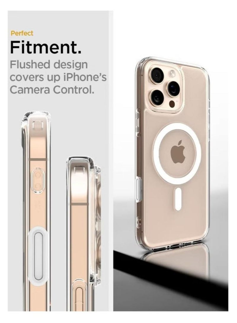 Spigen Ultra Hybrid T MagFit for iPhone 16 PRO Case Cover [Camera Control Button Cover] with MagSafe (2024) - White - Image 5