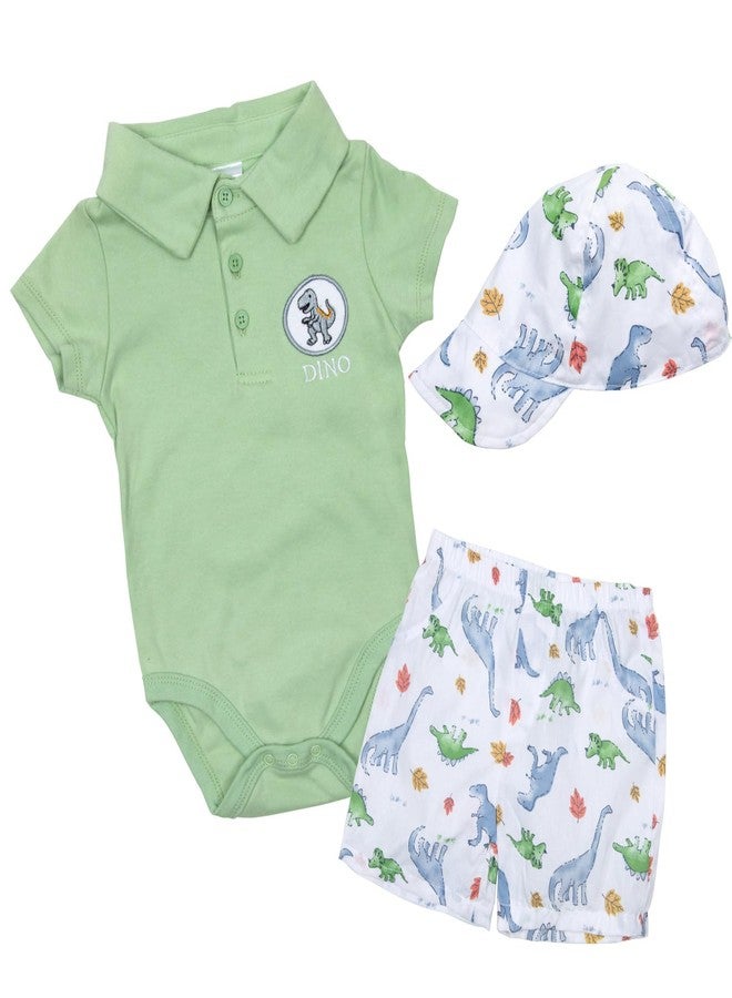 Reborn Baby Dolls Clothes 22 inches Boy Outfit Accessories for 18-22 inches Reborn Dolls Baby Boy Doll Clothes Green 3 pcs Set
