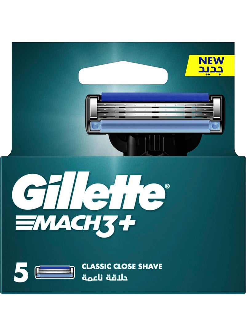 Gillette Mach3+ Blades 5 Pcs - Image 1
