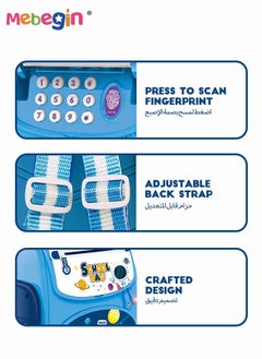 MEBEGIN Children's Large Piggy Bank Backpack Toy Fingerprint Cartoon Automatic Roll Piggy Bank Password Creative Birthday Gift  - Image 3