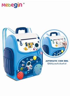 MEBEGIN Children's Large Piggy Bank Backpack Toy Fingerprint Cartoon Automatic Roll Piggy Bank Password Creative Birthday Gift  - Image 5