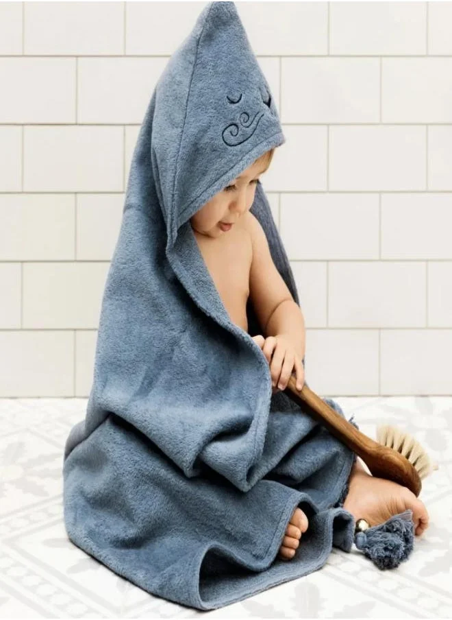 إيلي جونيور Blue Bundle (hooded towel/bib/sandals) with Gift Box