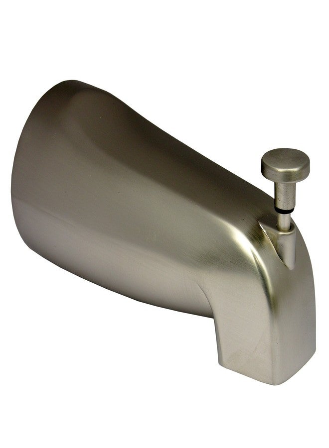 LASCO 08-1045 صنبور حوض استحمام مع محول رفع أمامي بخيط أنبوبي أنثى مقاس 1/2 بوصة، لمسة نهائية من النيكل الساتان