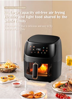 Generic Air Fryers 6L Large Capacity Multi-Function Household Visible Circulating Hot Air Intelligent Touch Screen  - Image 2