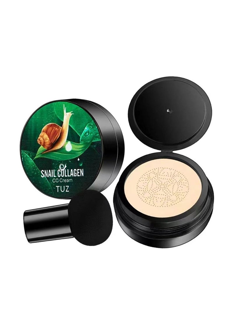 TUZ Snail Collagen CC Cream With mushroom Head Puff - Image 2