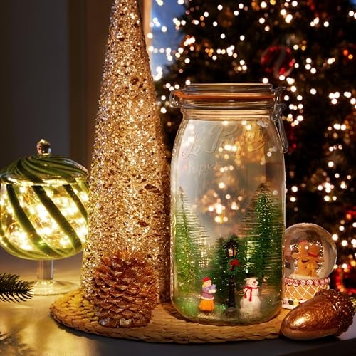 Le Parfait Super Jar 3L (96oz) French Glass Preserving Jar w/Airtight Rubber Seal & Wire Bail Closure - BPA-Free Canning Jar for Pickles, Fruit, Sauce& Food Storage - Made in France Since 1930 3PK/CP - Image 2