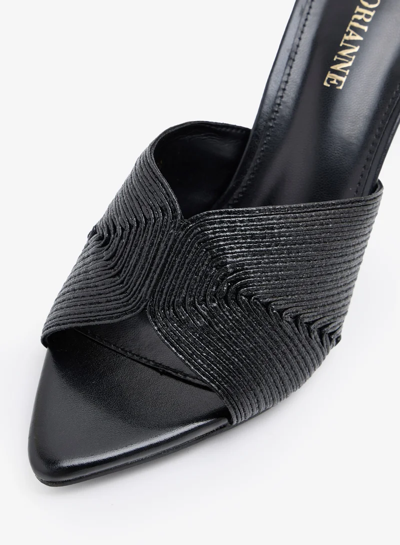 LORIANNE Black Dilla- Mules for Women | Best Price UAE