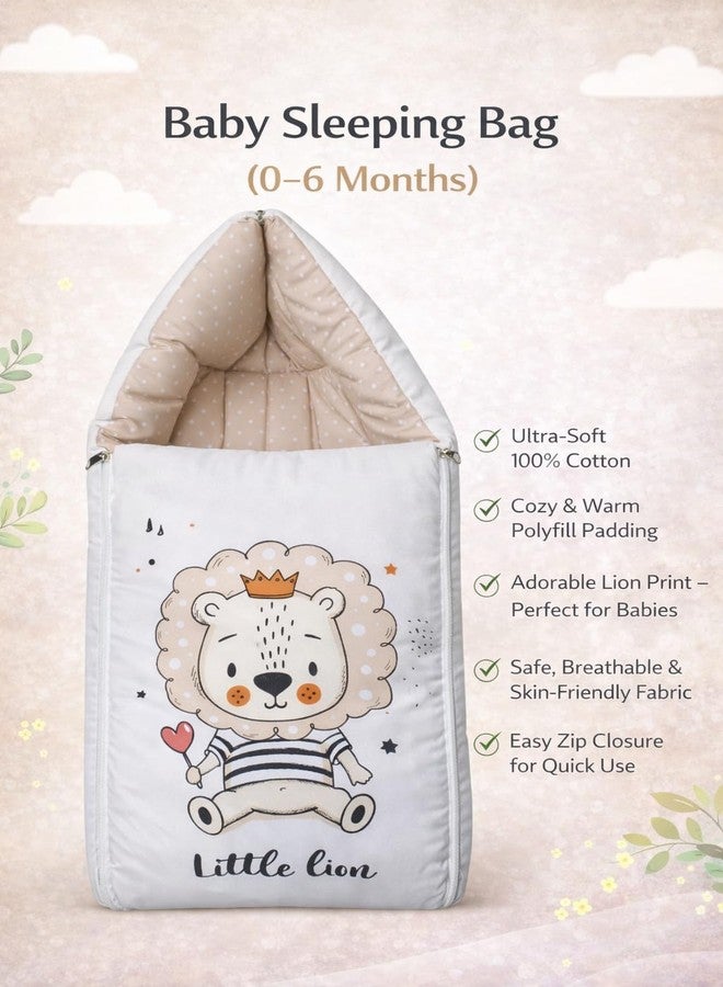 Tiny Tycoon 3 in 1 Baby Carry Bed, Sleeping Bag & Carry Nest, Cotton Baby Bedding for New Born & Infant, Portable Bassinet, for Carrying & Unisex Baby Sleeping Bed | 0 to 2 Years - Image 3