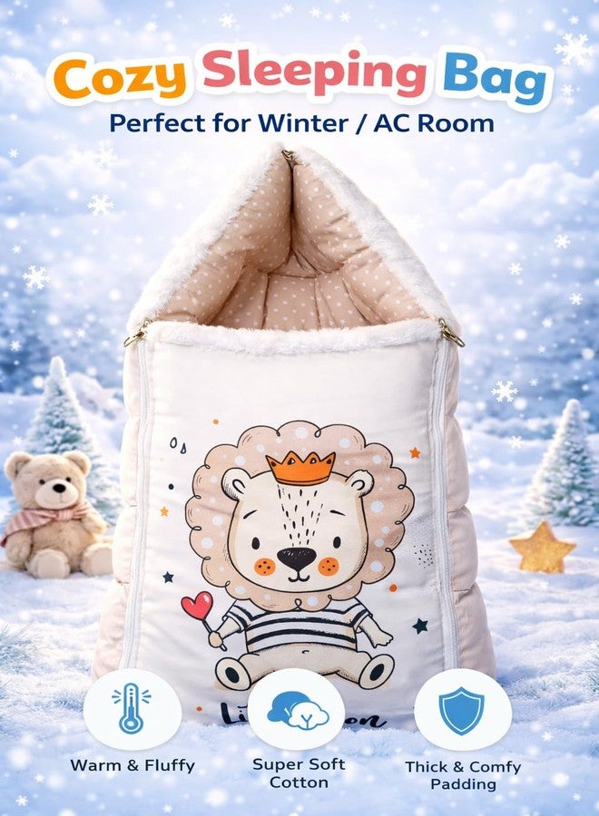 Tiny Tycoon 3 in 1 Baby Carry Bed, Sleeping Bag & Carry Nest, Cotton Baby Bedding for New Born & Infant, Portable Bassinet, for Carrying & Unisex Baby Sleeping Bed | 0 to 2 Years - Image 4