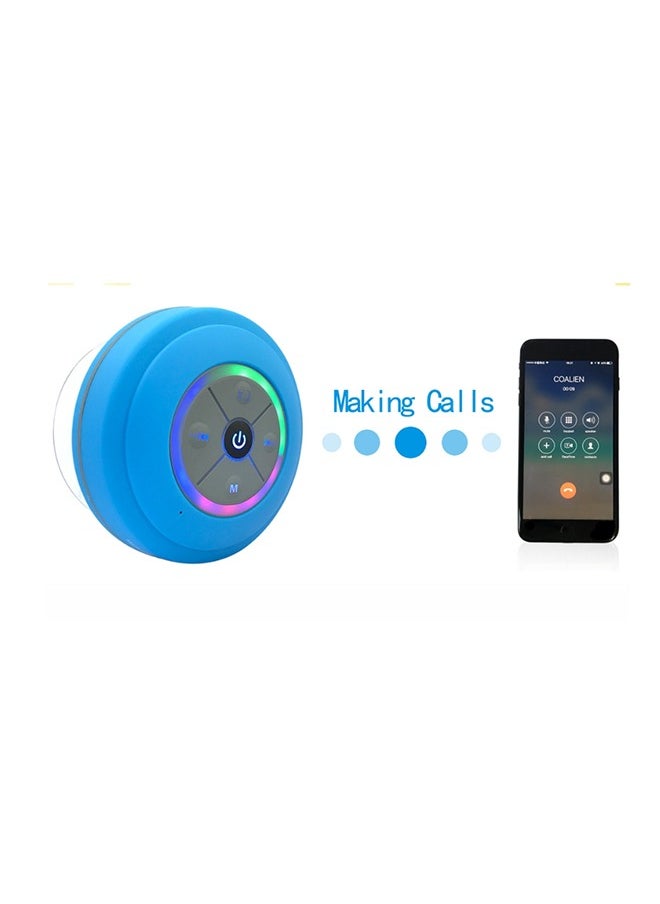 Generic - Q9 Radio card LED Bluetooth speaker Wireless bts06 Bathroom waterproof suction cup wireless small speaker - Image 1