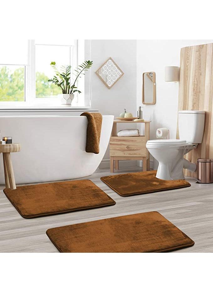 Bluejw - Non Slip Absorbent Household Bedroom Bedside Toilet Washstand Kitchen 3-piece Floor Mat - Image 1