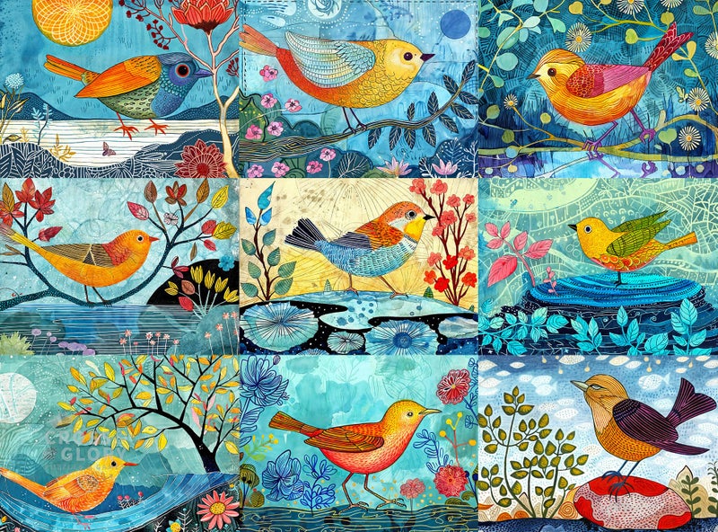 Cross & Glory Cross Glory Birds of a Feather 1000 Piece Jigsaw Puzzle for Adults Artistic Bird Portrait Artwork Premium RibbonCut Puzzle with Satin Finish - Image 3